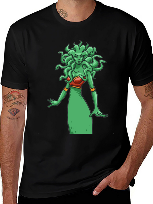 Medusa Graphic T-Shirt - Unisex Black Tee