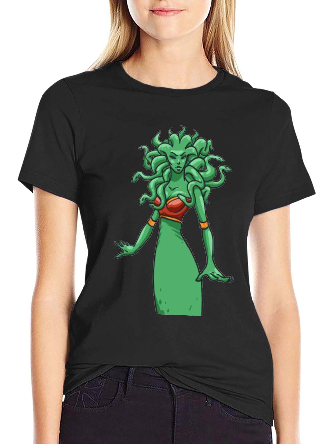 Medusa Graphic T-Shirt - Unisex Black Tee