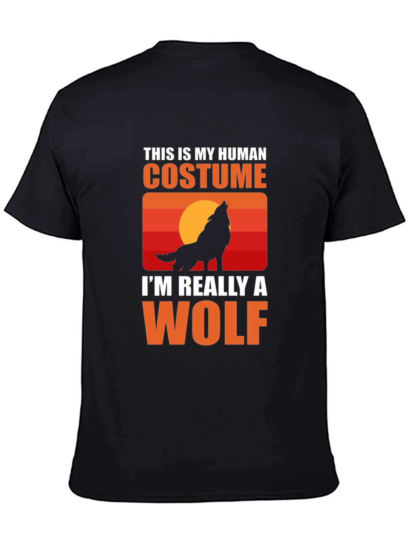 Human Costume Wolf T-Shirt - Halloween Tee