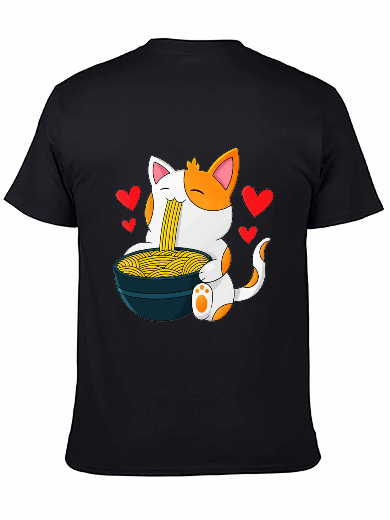 Cat Ramen T-Shirt - Anime Noodle Lover Tee