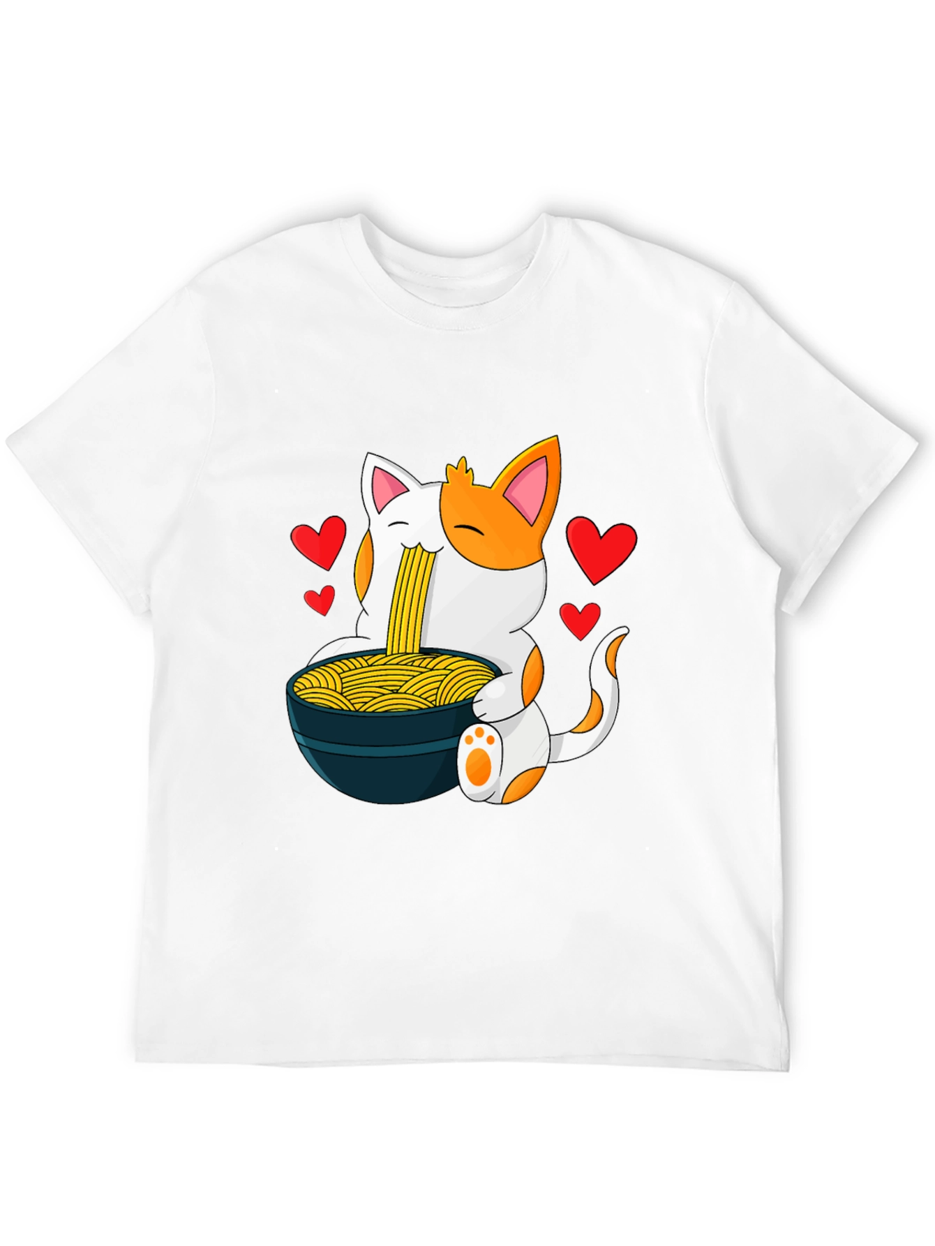 Cat Ramen T-Shirt - Anime Noodle Lover Tee