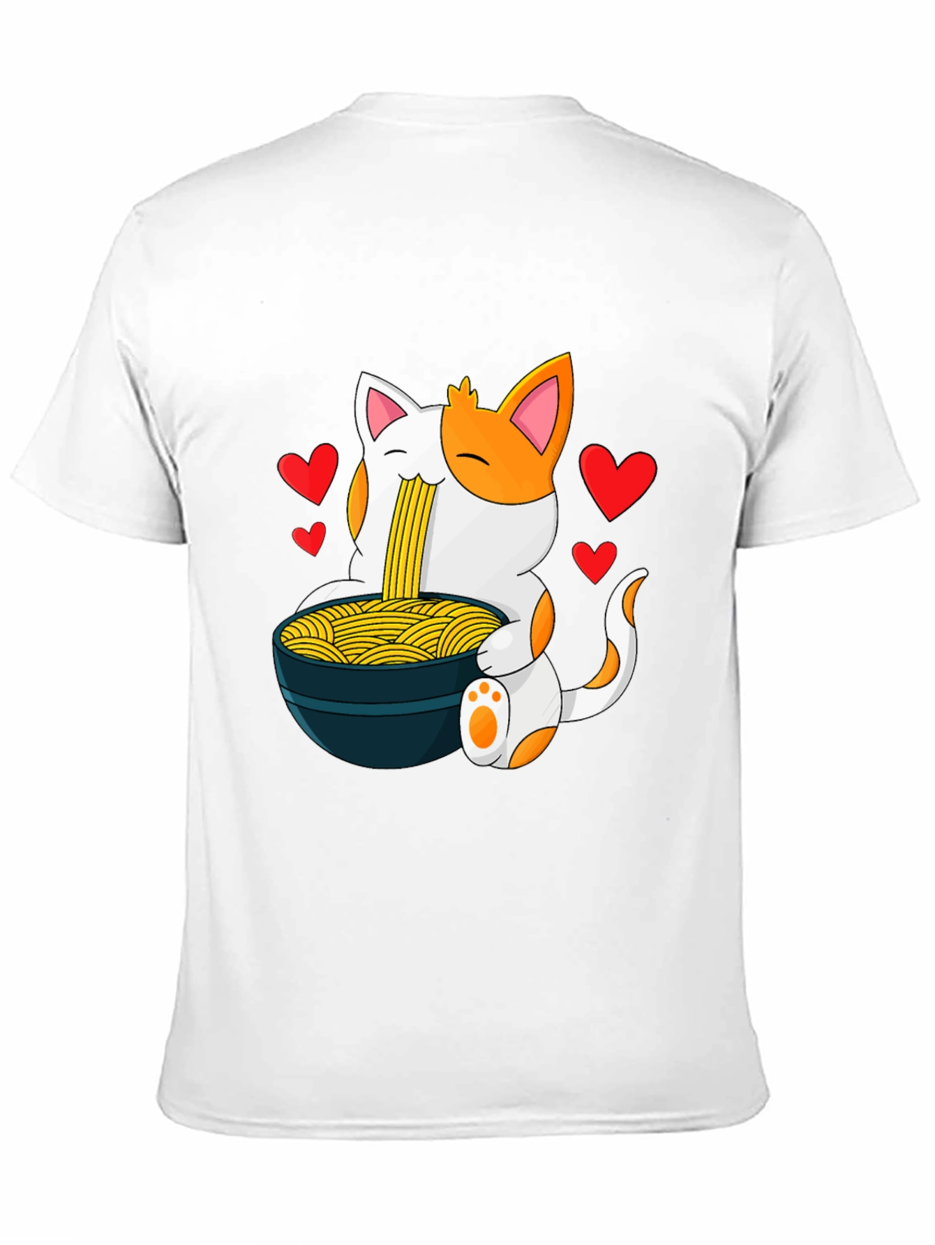 Cat Ramen T-Shirt - Anime Noodle Lover Tee