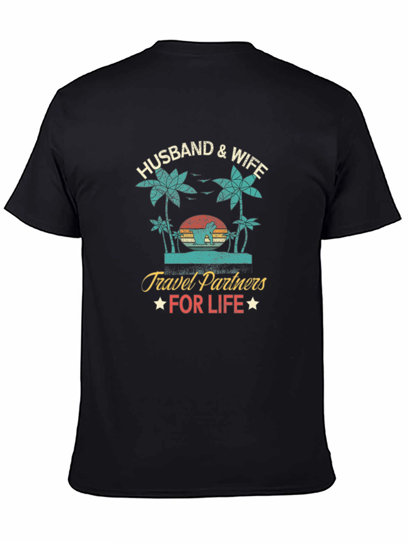 Husband & Wife Travel Partners Graphic Tee