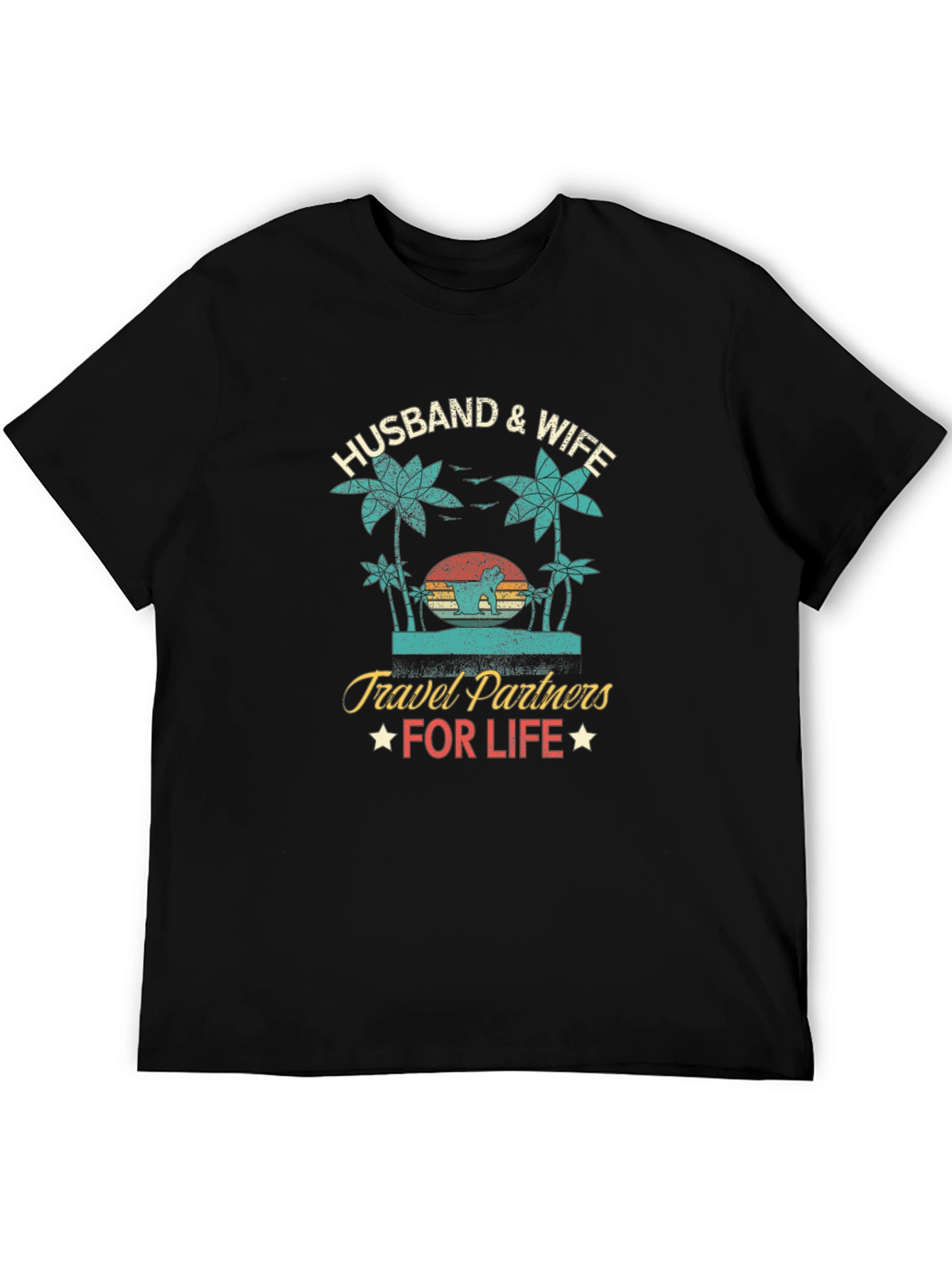 Husband & Wife Travel Partners Graphic Tee