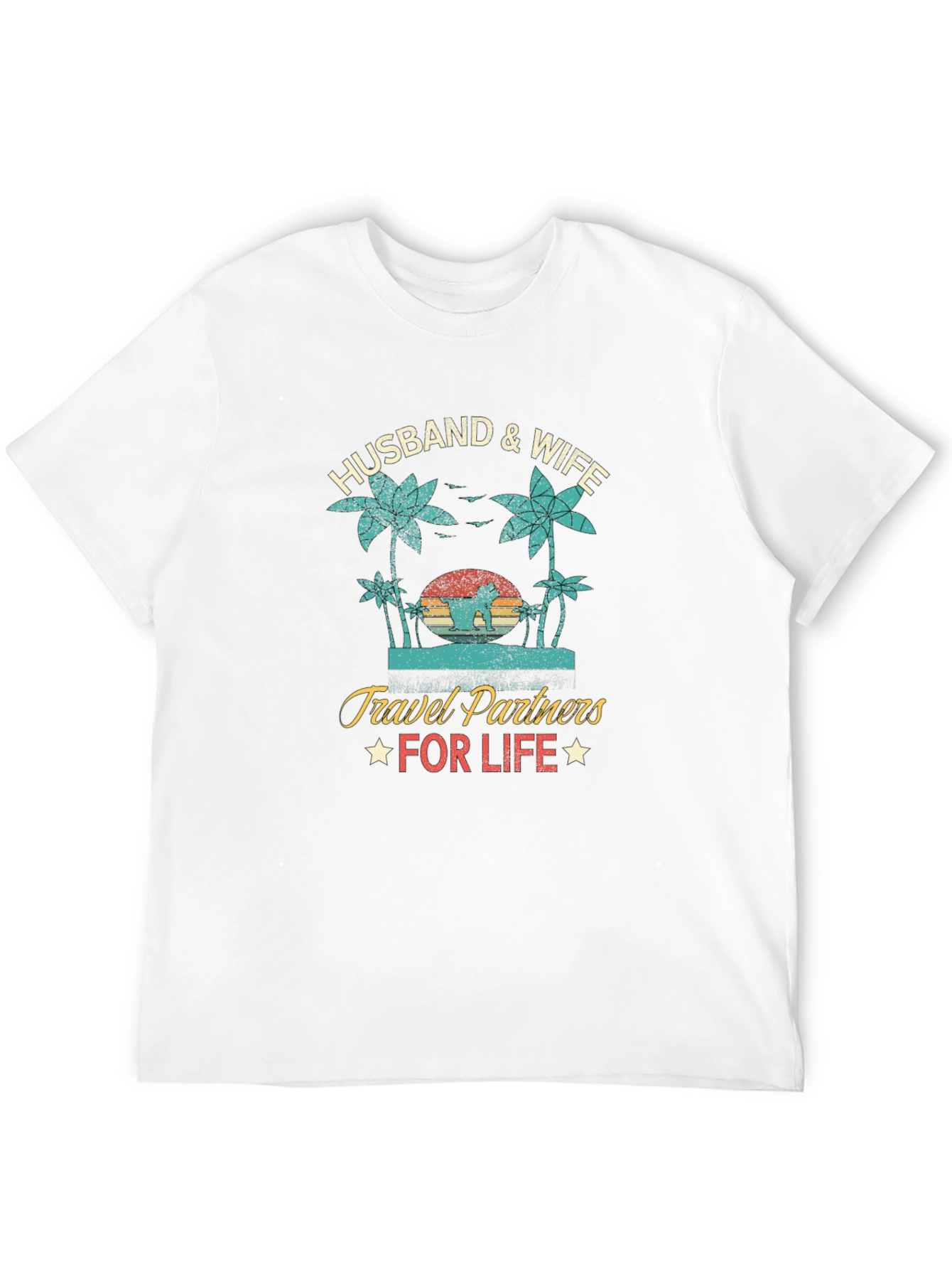 Husband & Wife Travel Partners Graphic Tee