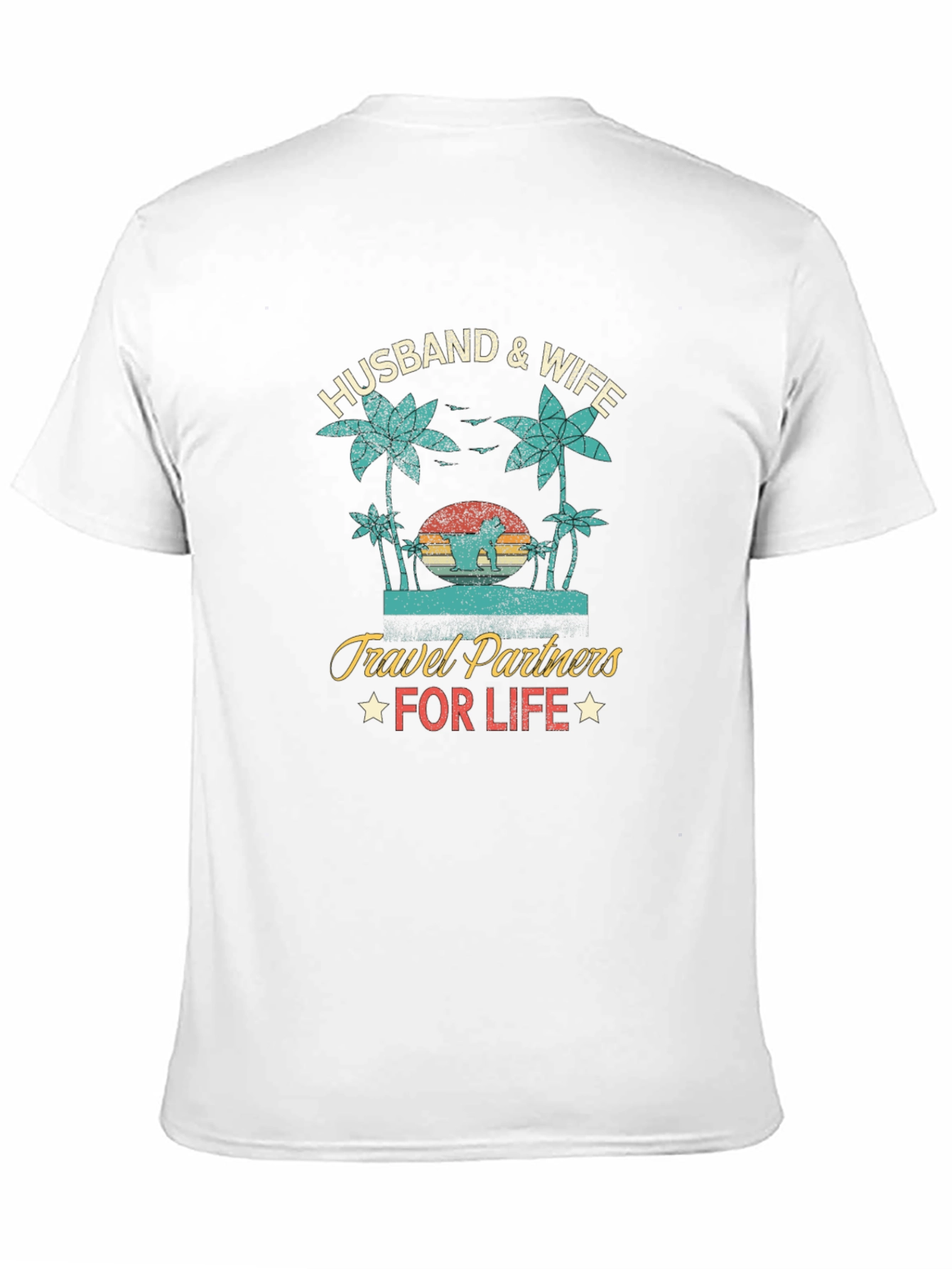 Husband & Wife Travel Partners Graphic Tee