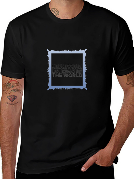 Depressed? Black T-Shirt for Comfort and Style