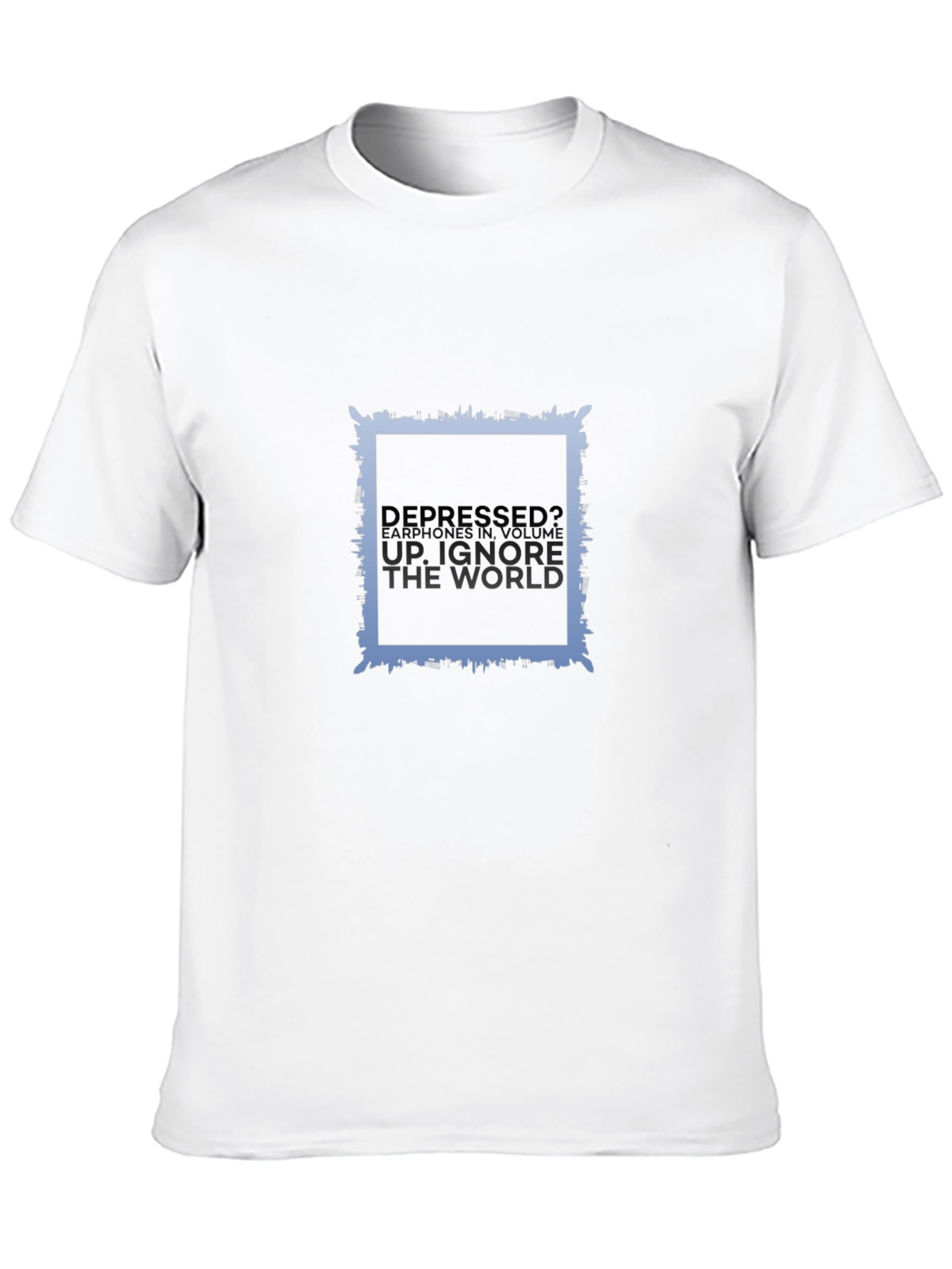 Depressed? Black T-Shirt for Comfort and Style