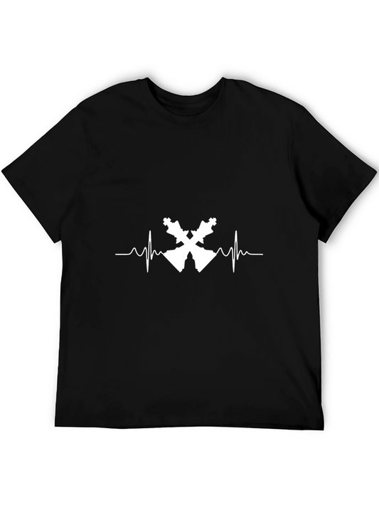 Chess Heartbeat T-Shirt - King and Queen Design