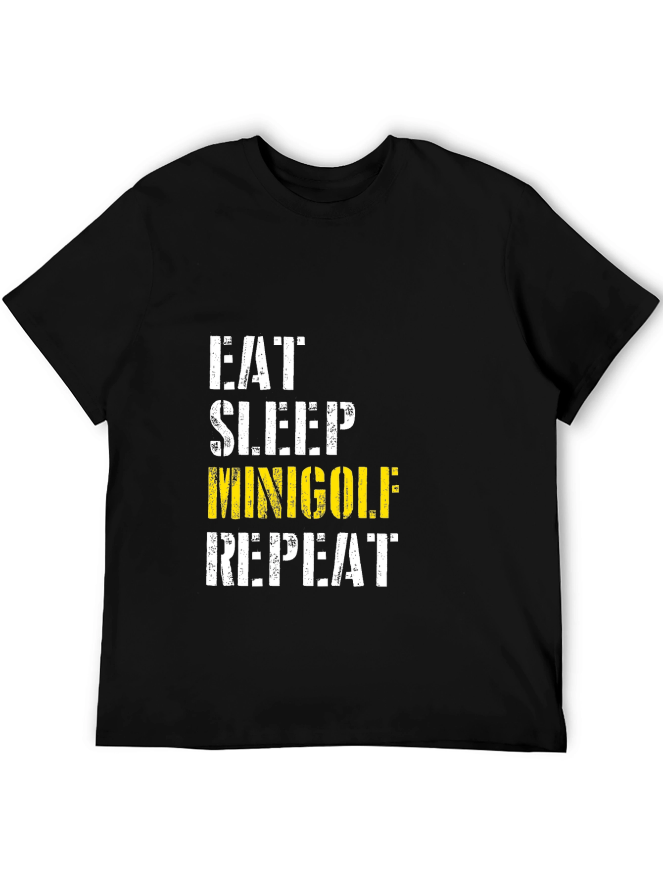 Eat Sleep Minigolf Repeat Graphic Tee