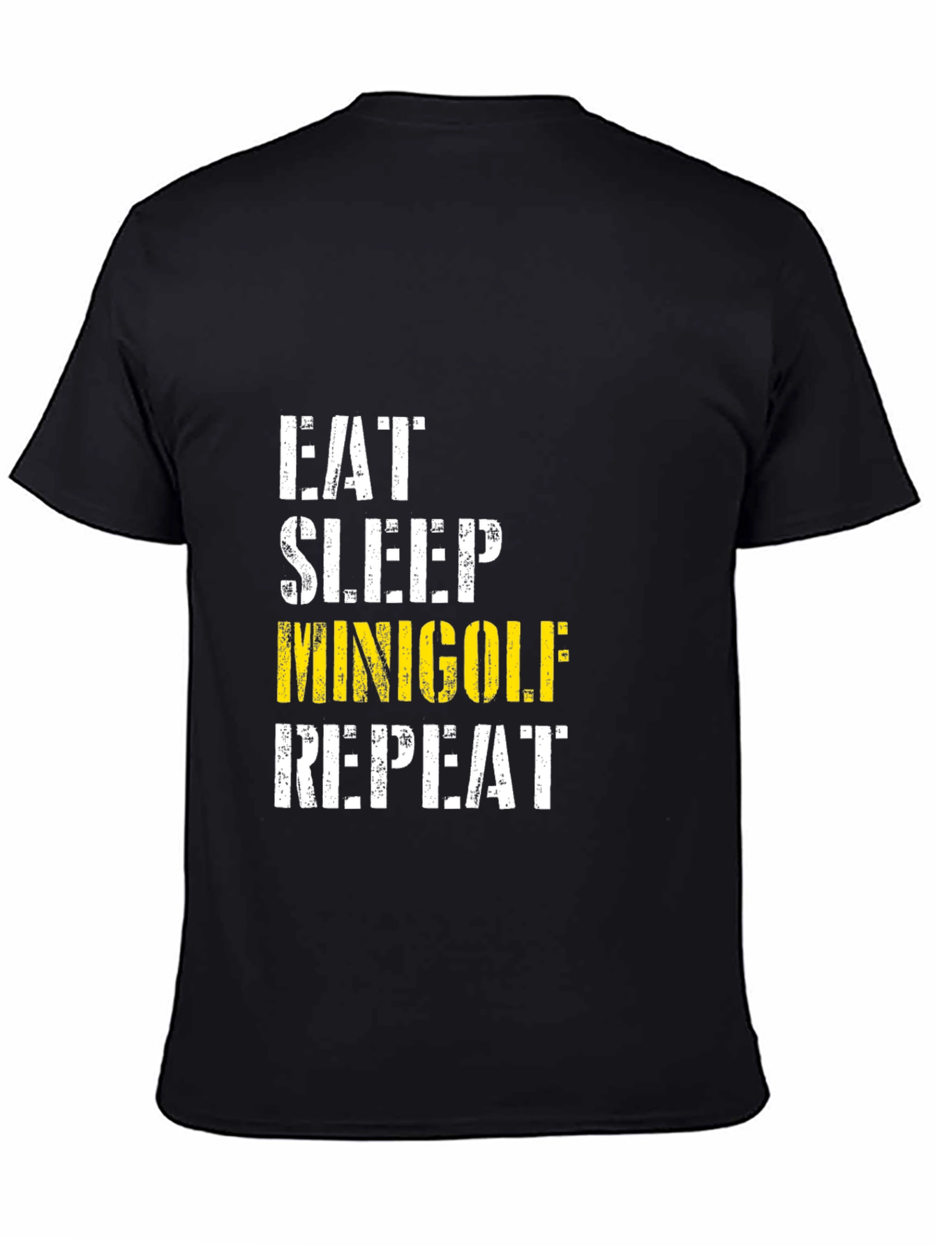 Eat Sleep Minigolf Repeat Graphic Tee