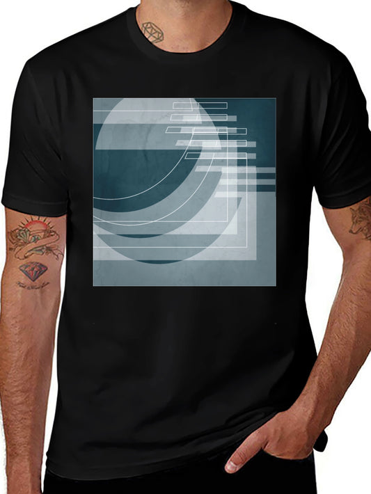 Abstract Geometric Graphic Print T-Shirt
