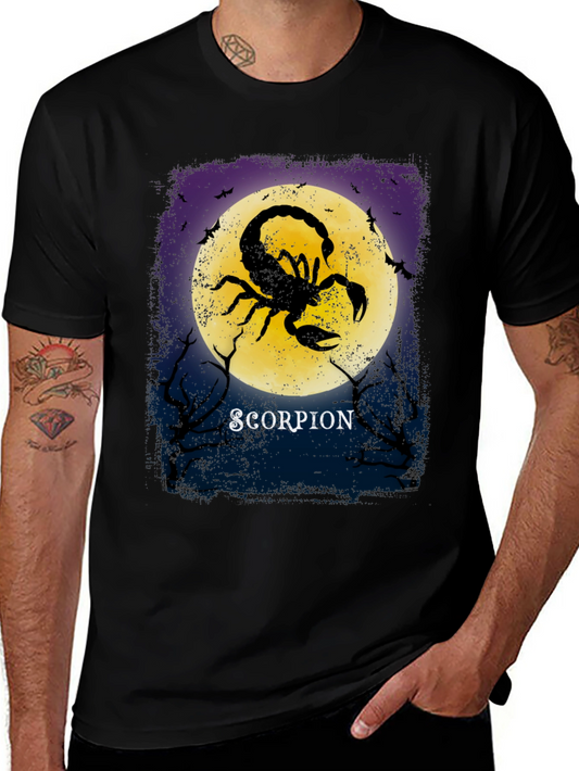 Scorpion Graphic T-Shirt - Zodiac Sign Tee