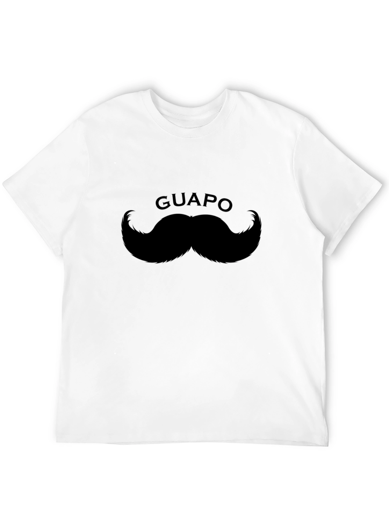 Guapo Mustache Black Graphic Tee