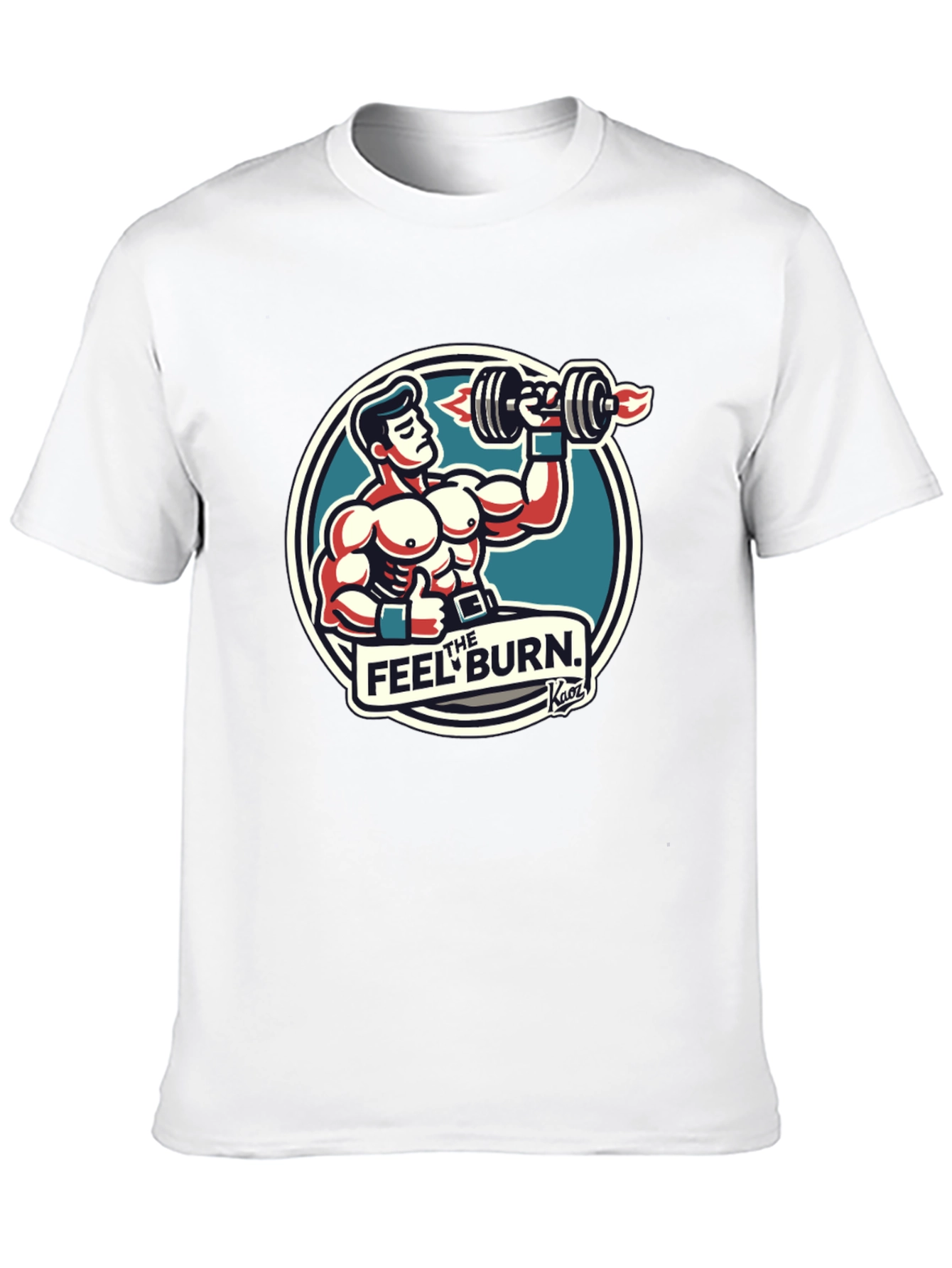 The Feel Burn Graphic Tee - Black Gym Shirt