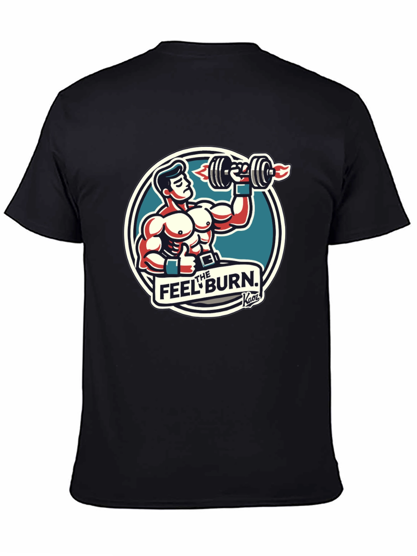 The Feel Burn Graphic Tee - Black Gym Shirt