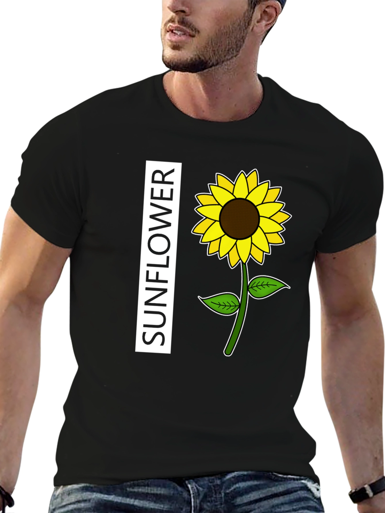Sunflower Graphic T-Shirt - Casual Style