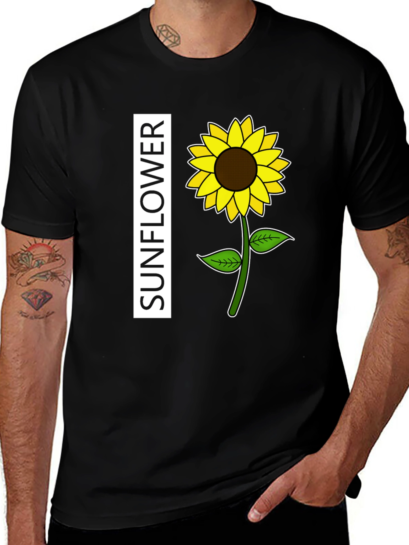 Sunflower Graphic T-Shirt - Casual Style