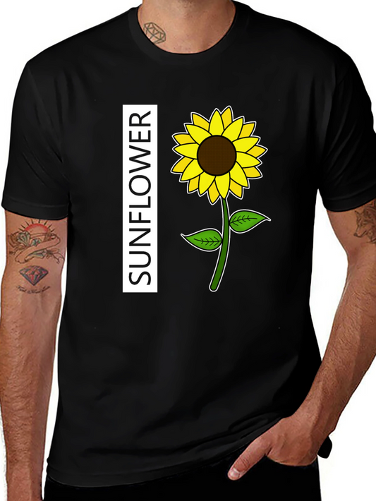 Sunflower Graphic T-Shirt - Casual Style