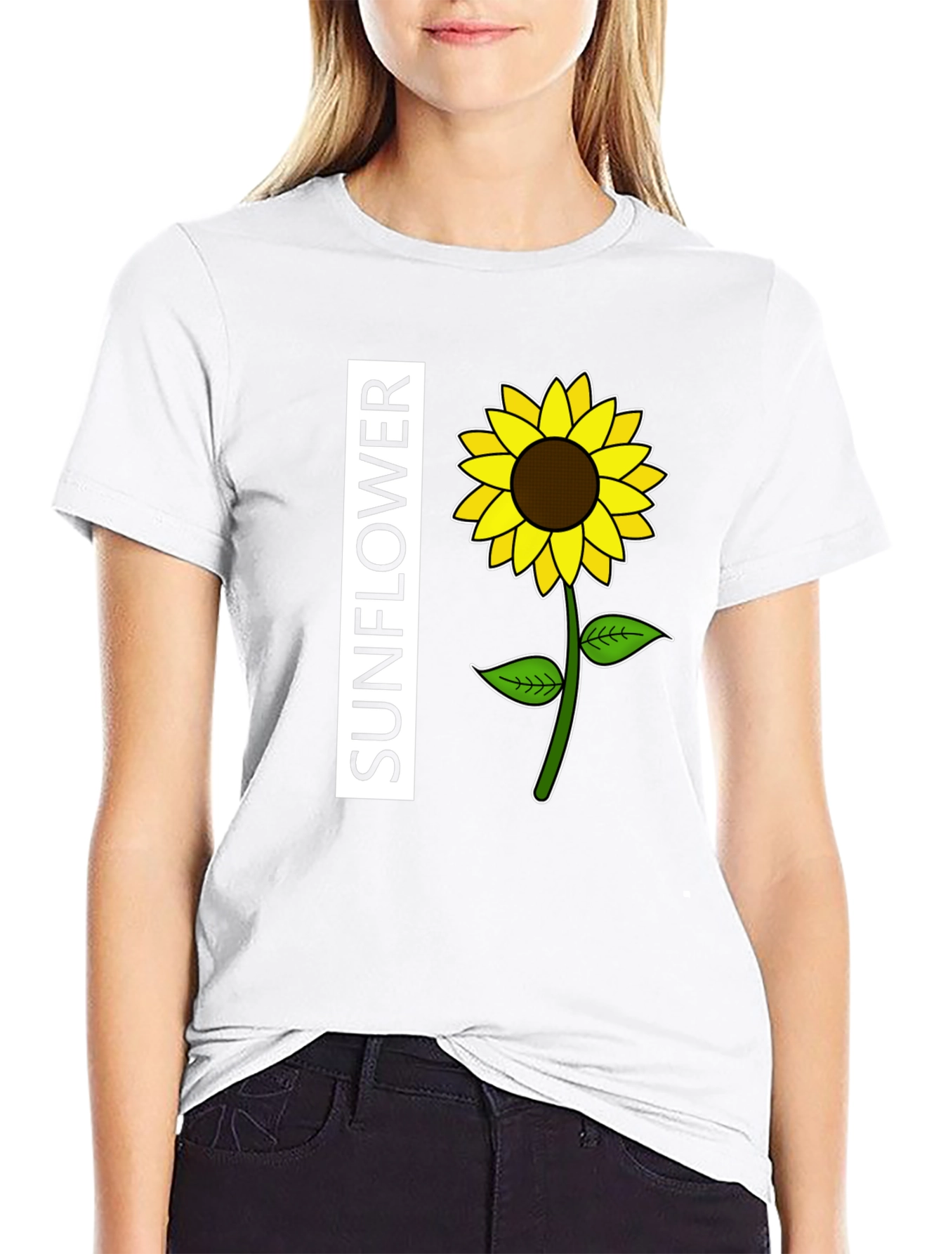 Sunflower Graphic T-Shirt - Casual Style