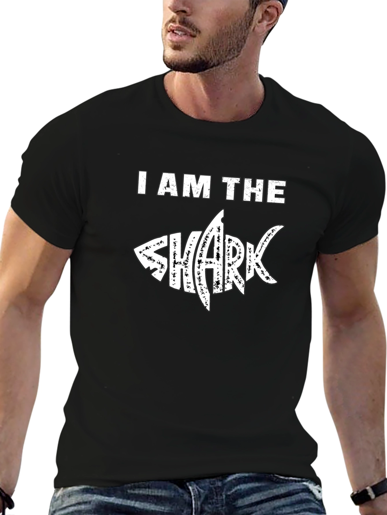 I Am The Shark T-Shirt - Black Graphic Tee
