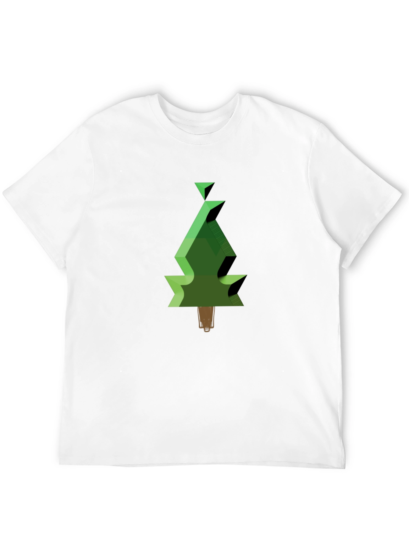 Geometric Christmas Tree Graphic Tee