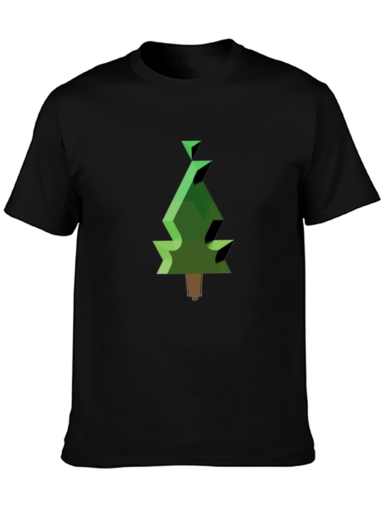 Geometric Christmas Tree Graphic Tee