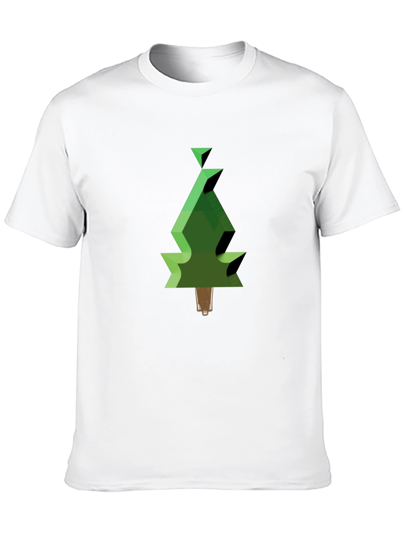 Geometric Christmas Tree Graphic Tee
