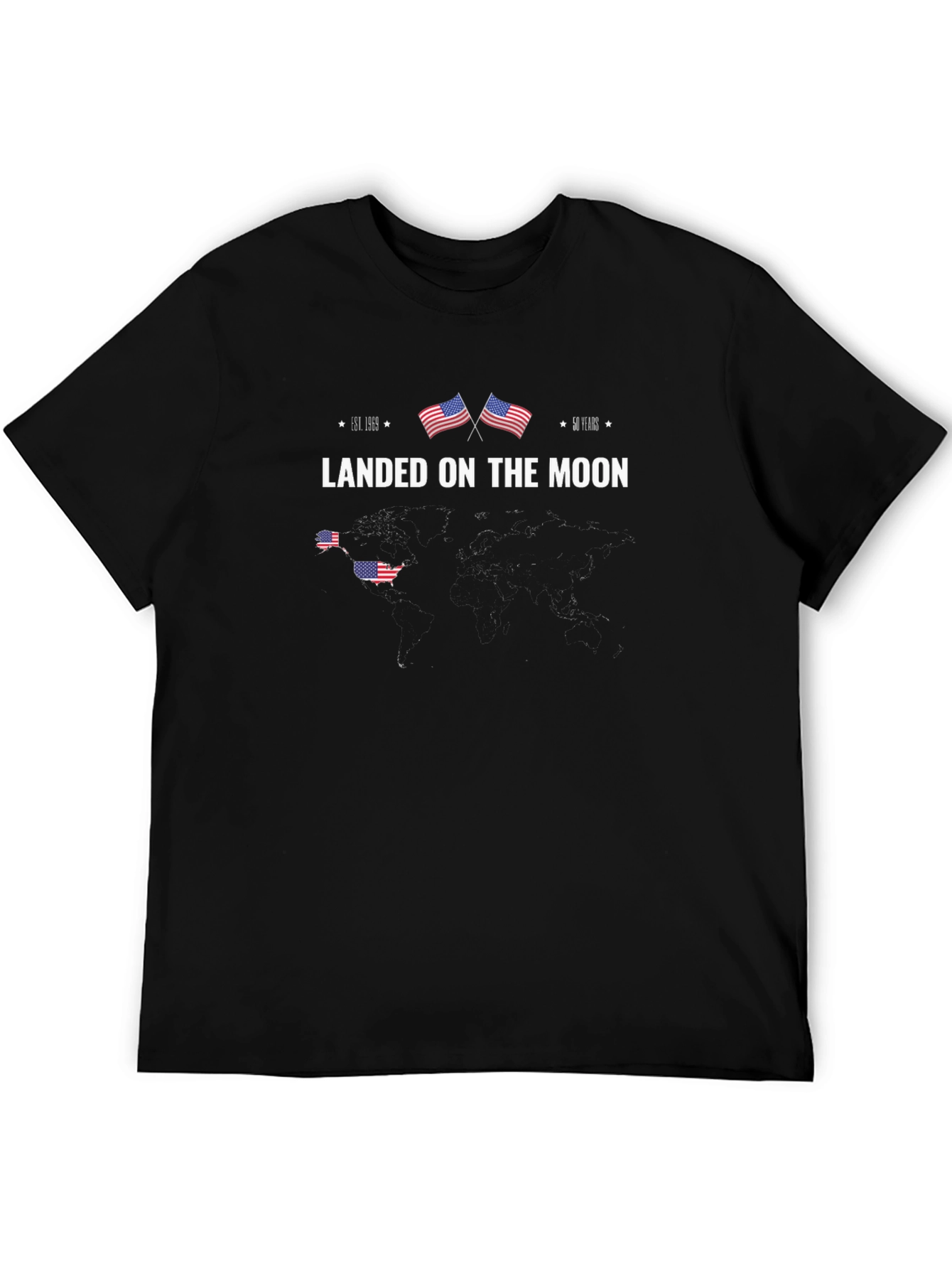 Retro Landed on the Moon Graphic Tee