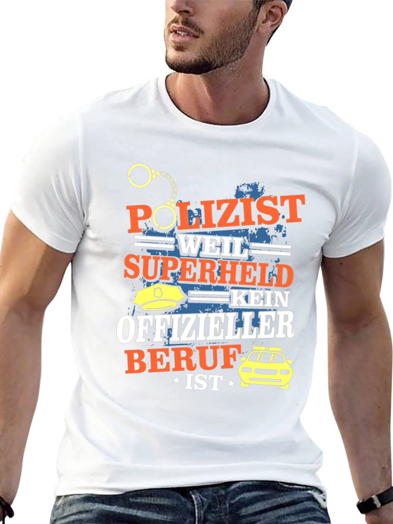 Funny German Police Officer Hero T-Shirt