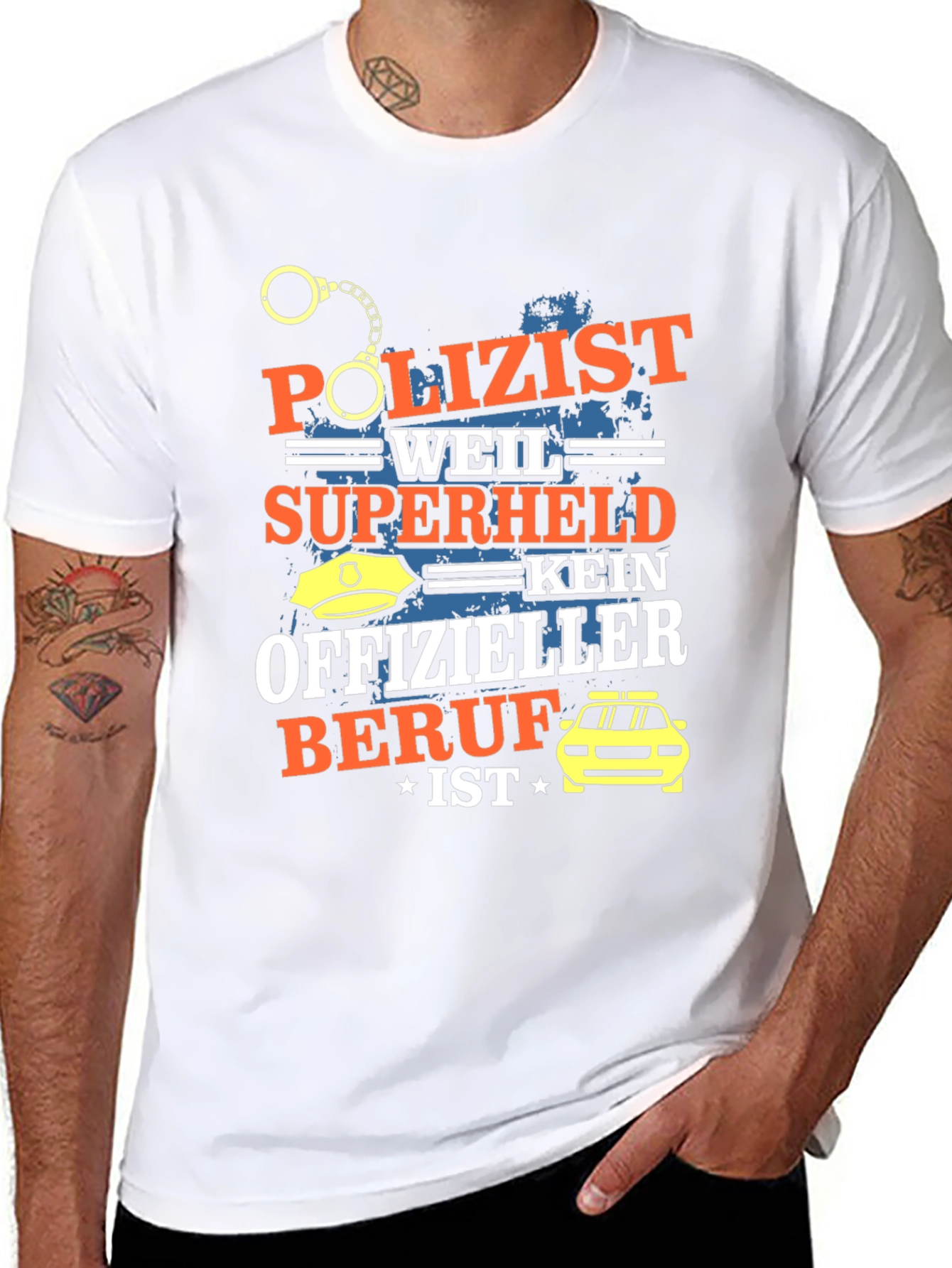Funny German Police Officer Hero T-Shirt