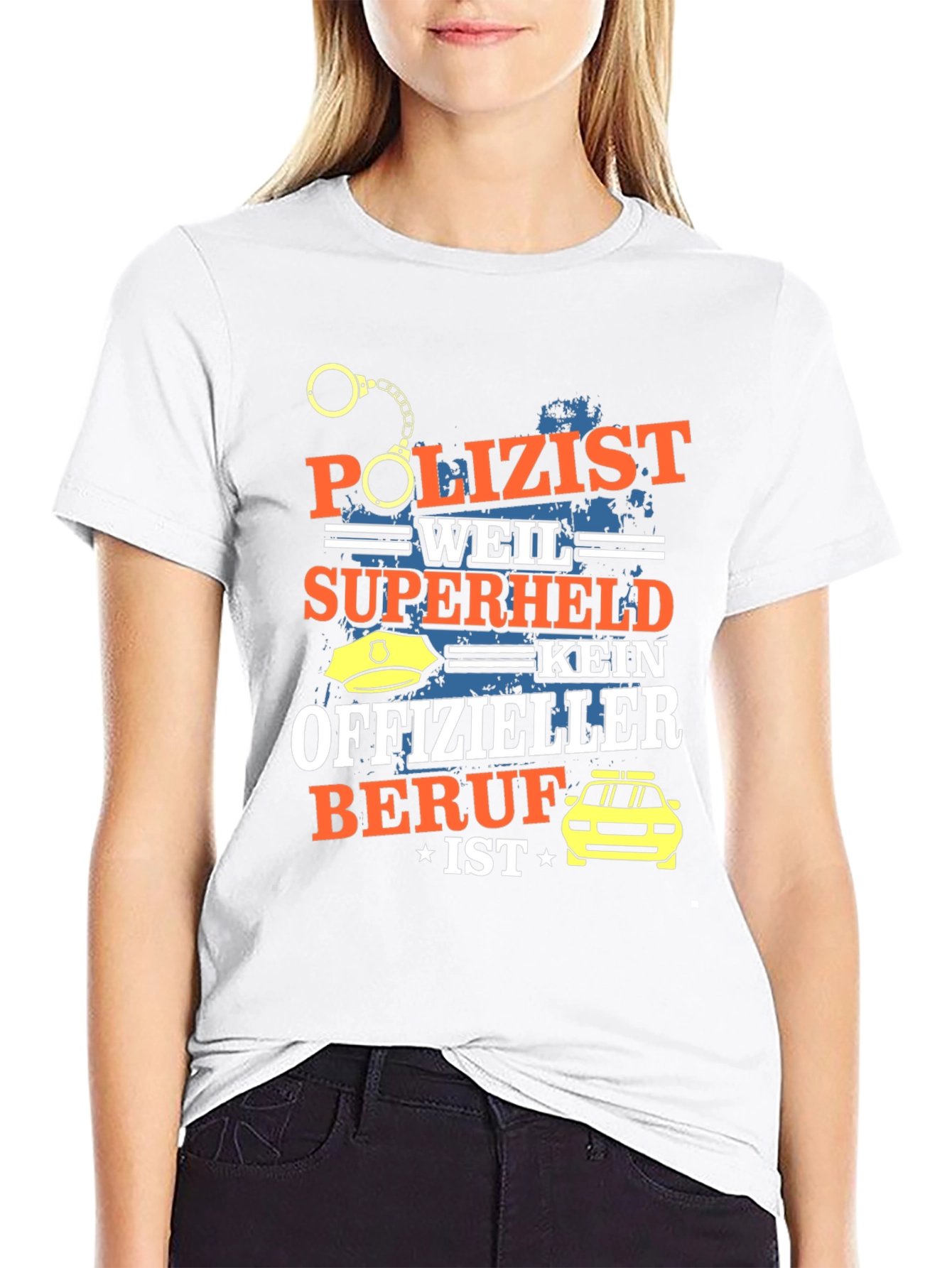 Funny German Police Officer Hero T-Shirt