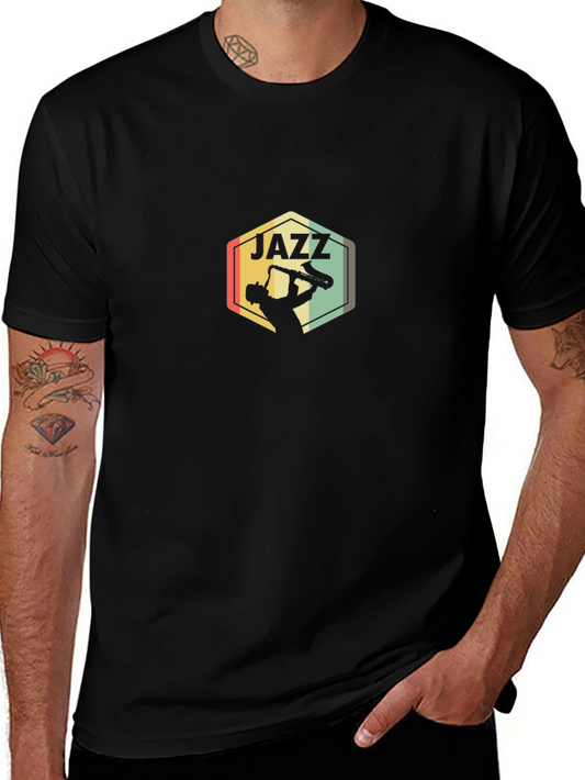 Retro Jazz Musician T-Shirt - Vintage Style Graphic Tee