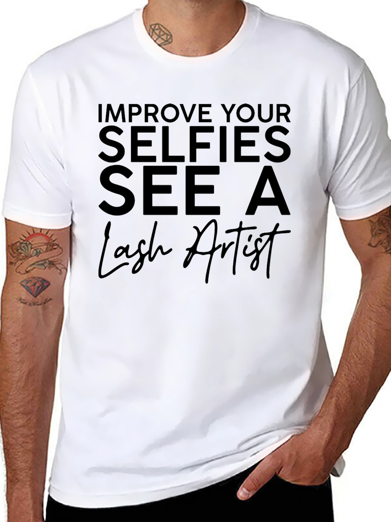 Selfie Lash Artist Graphic Tee
