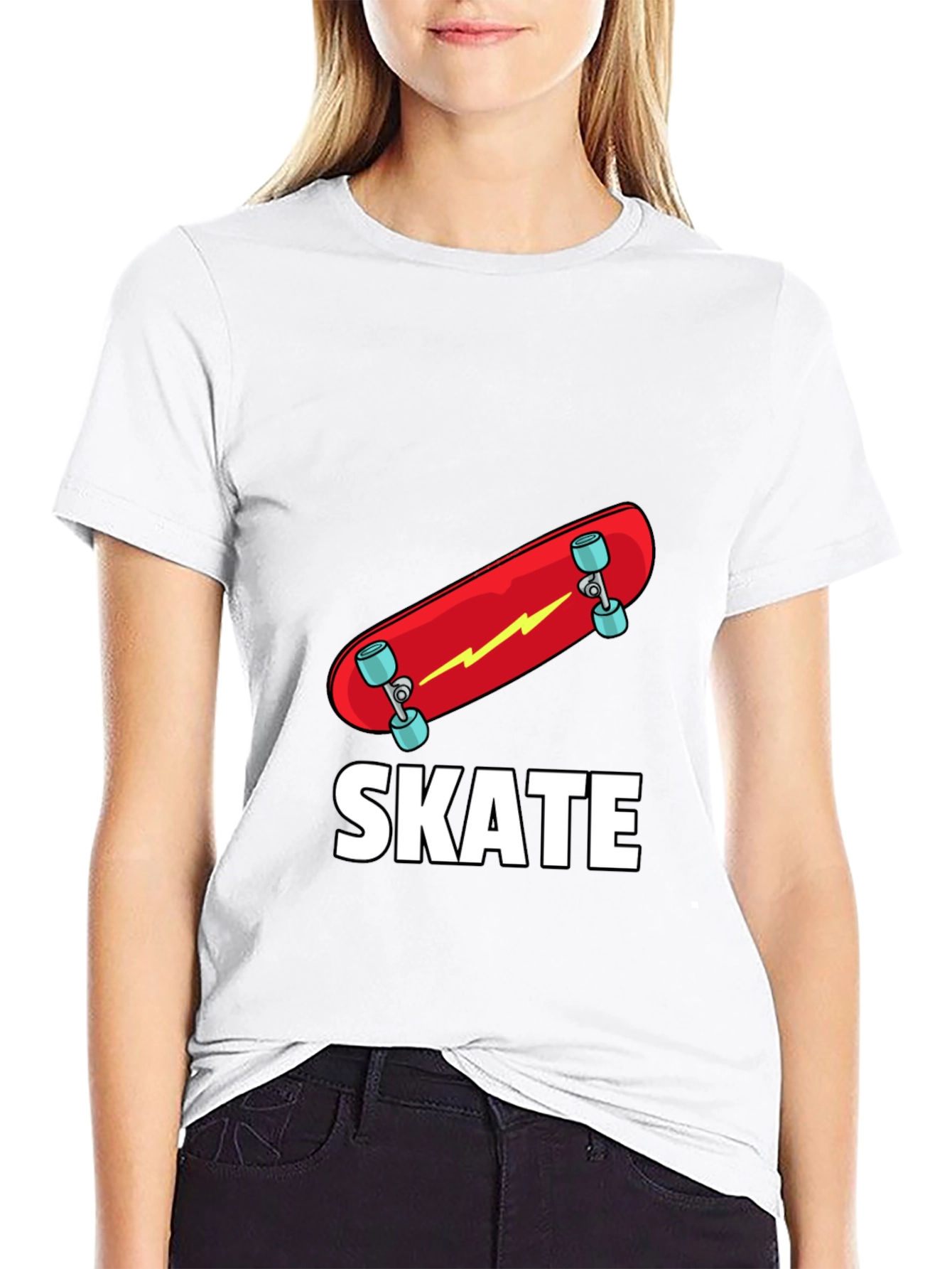 Skate T-Shirt - Red Skateboard Graphic Tee
