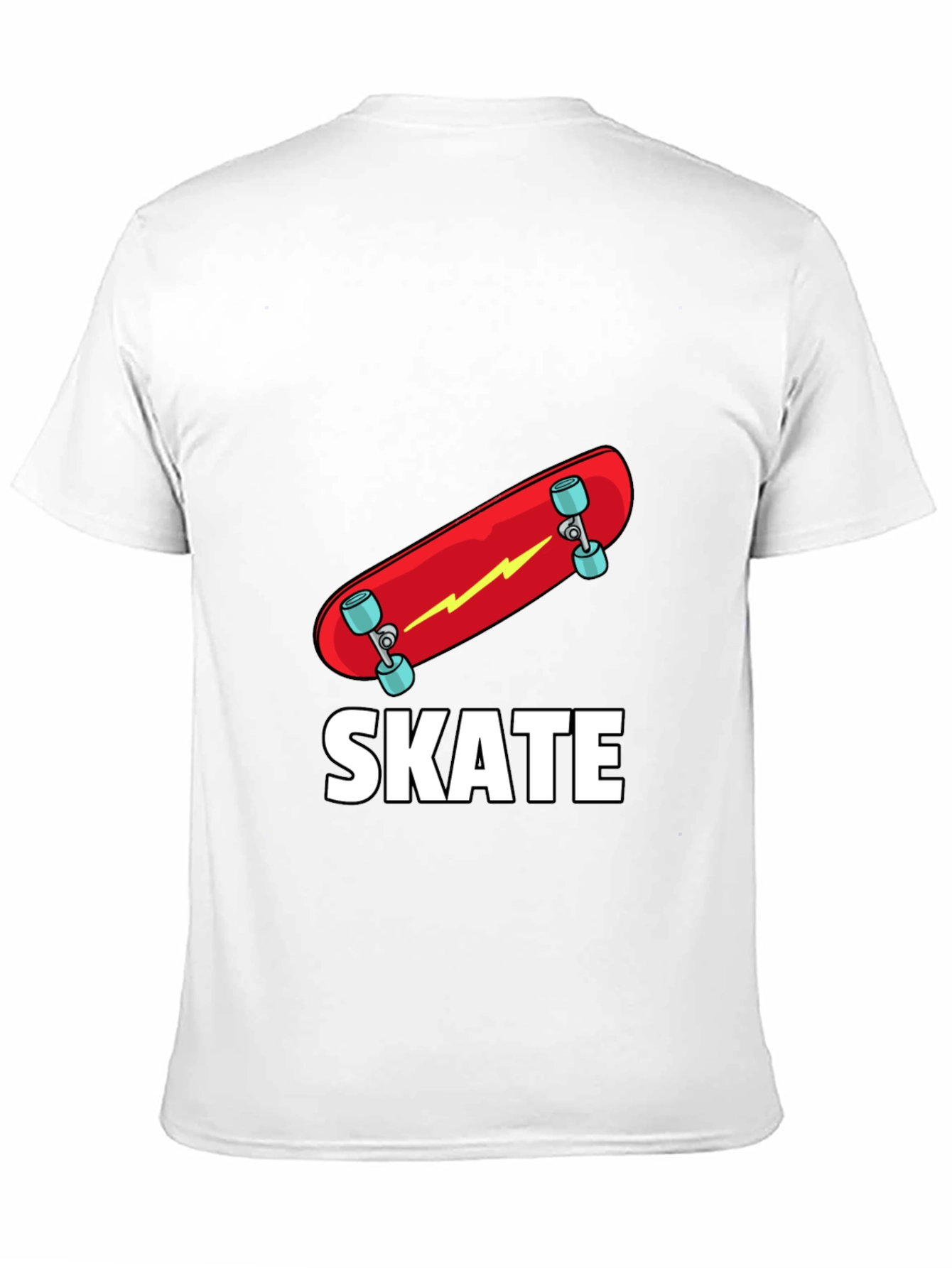 Skate T-Shirt - Red Skateboard Graphic Tee