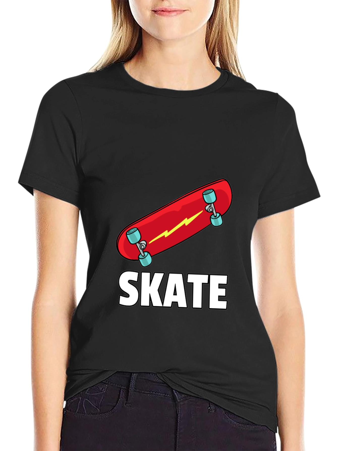 Skate T-Shirt - Red Skateboard Graphic Tee