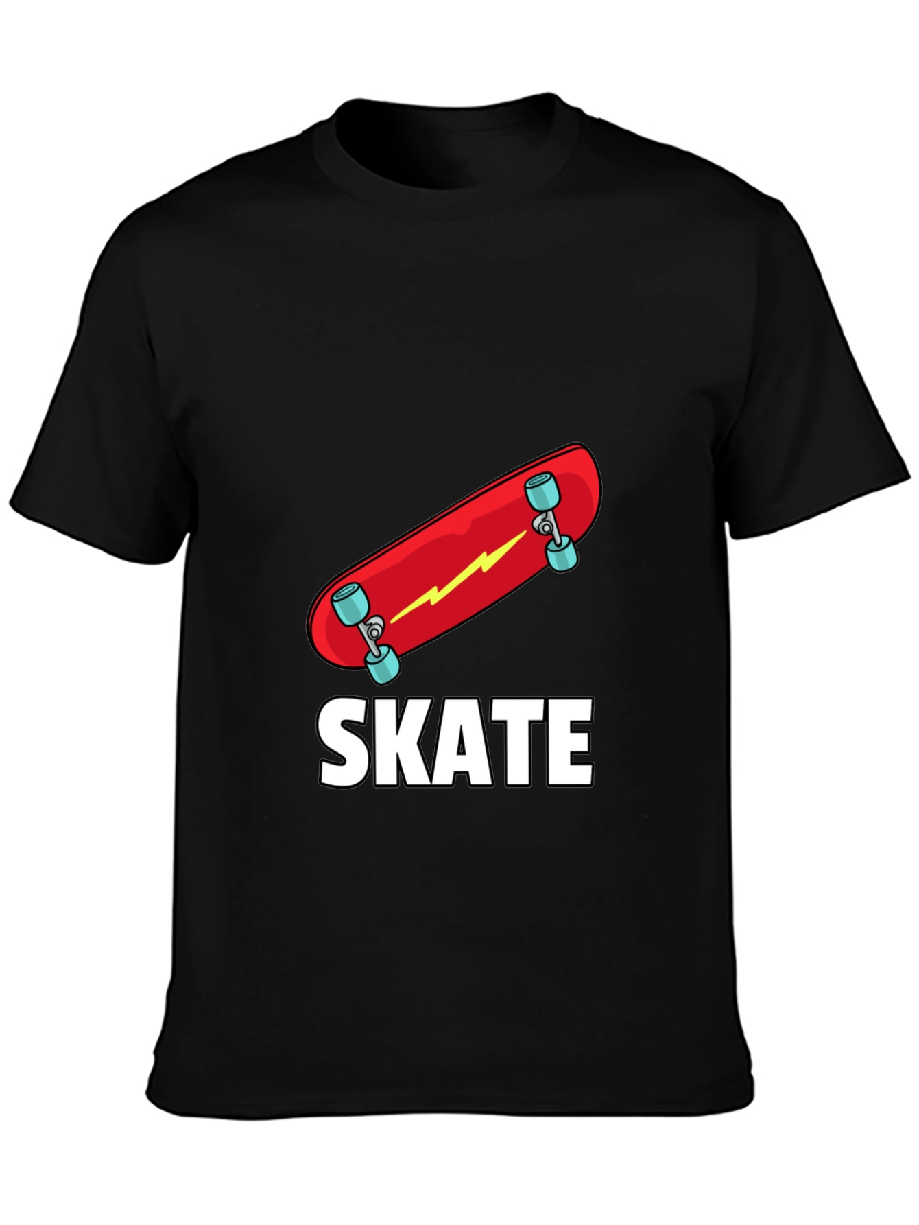 Skate T-Shirt - Red Skateboard Graphic Tee