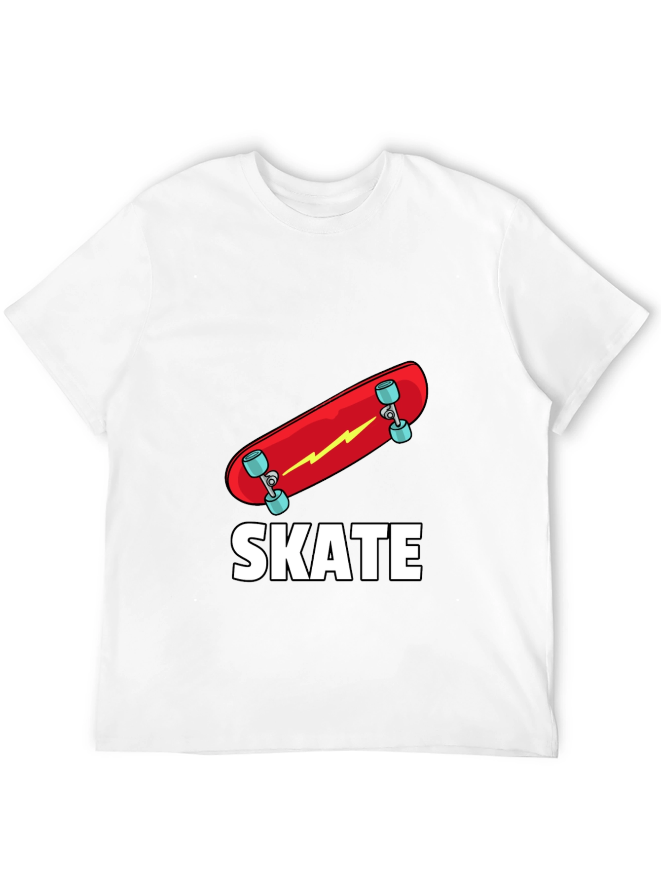 Skate T-Shirt - Red Skateboard Graphic Tee