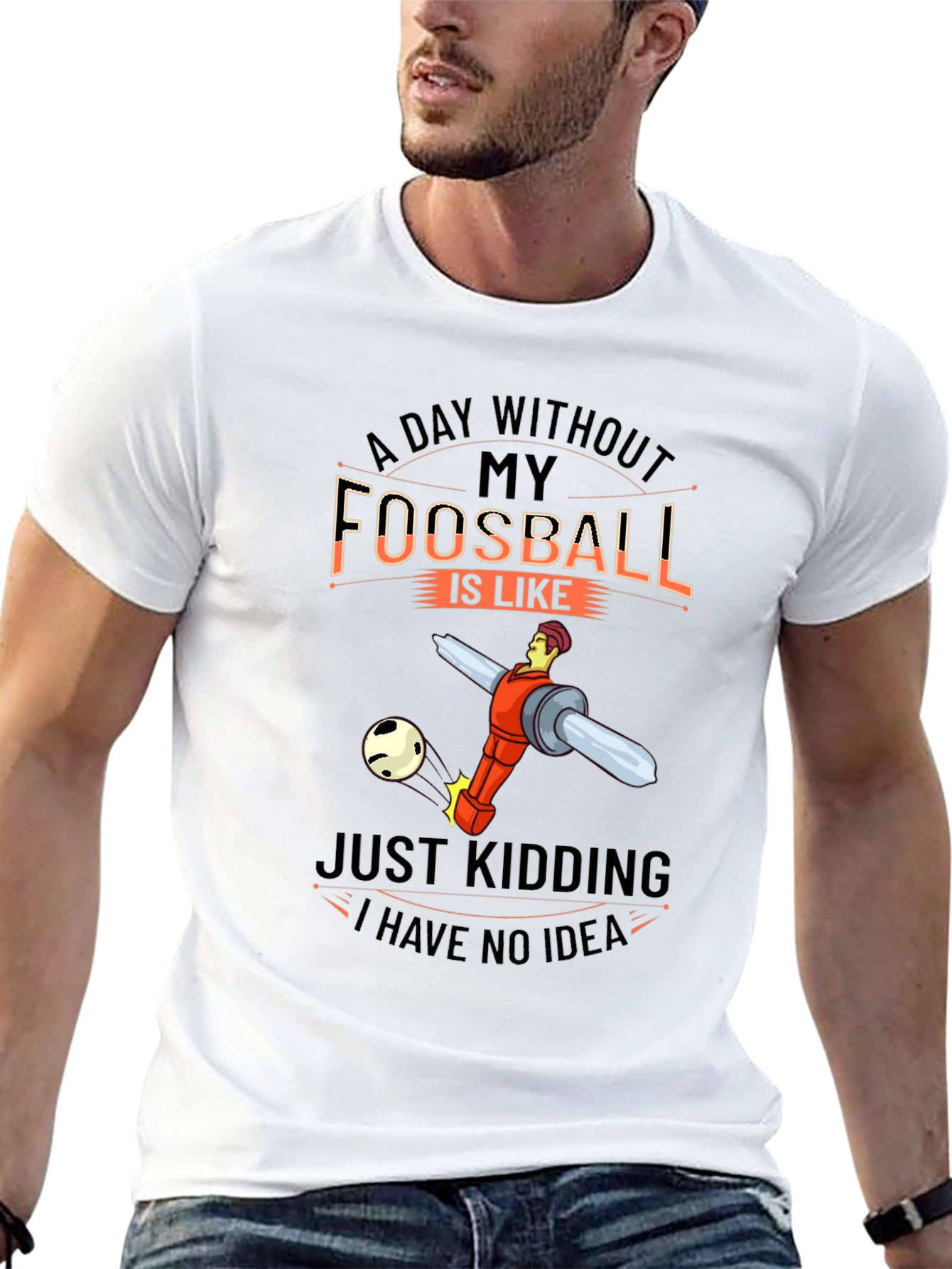Foosball Player Graphic T-Shirt - Funny Tee