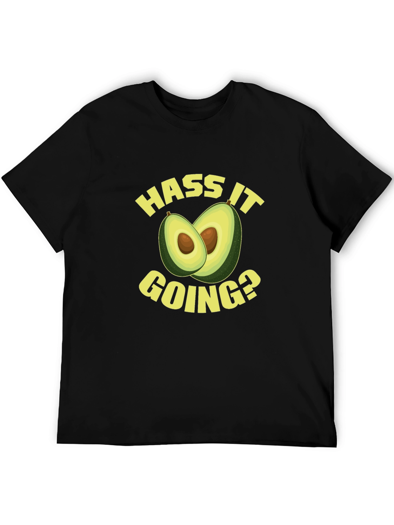 Hass It Going? Avocado Graphic Tee - Black