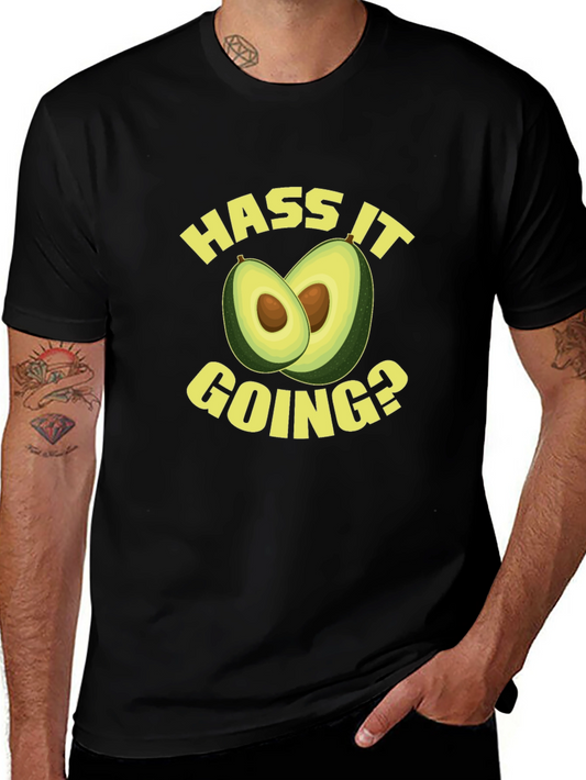 Hass It Going? Avocado Graphic Tee - Black