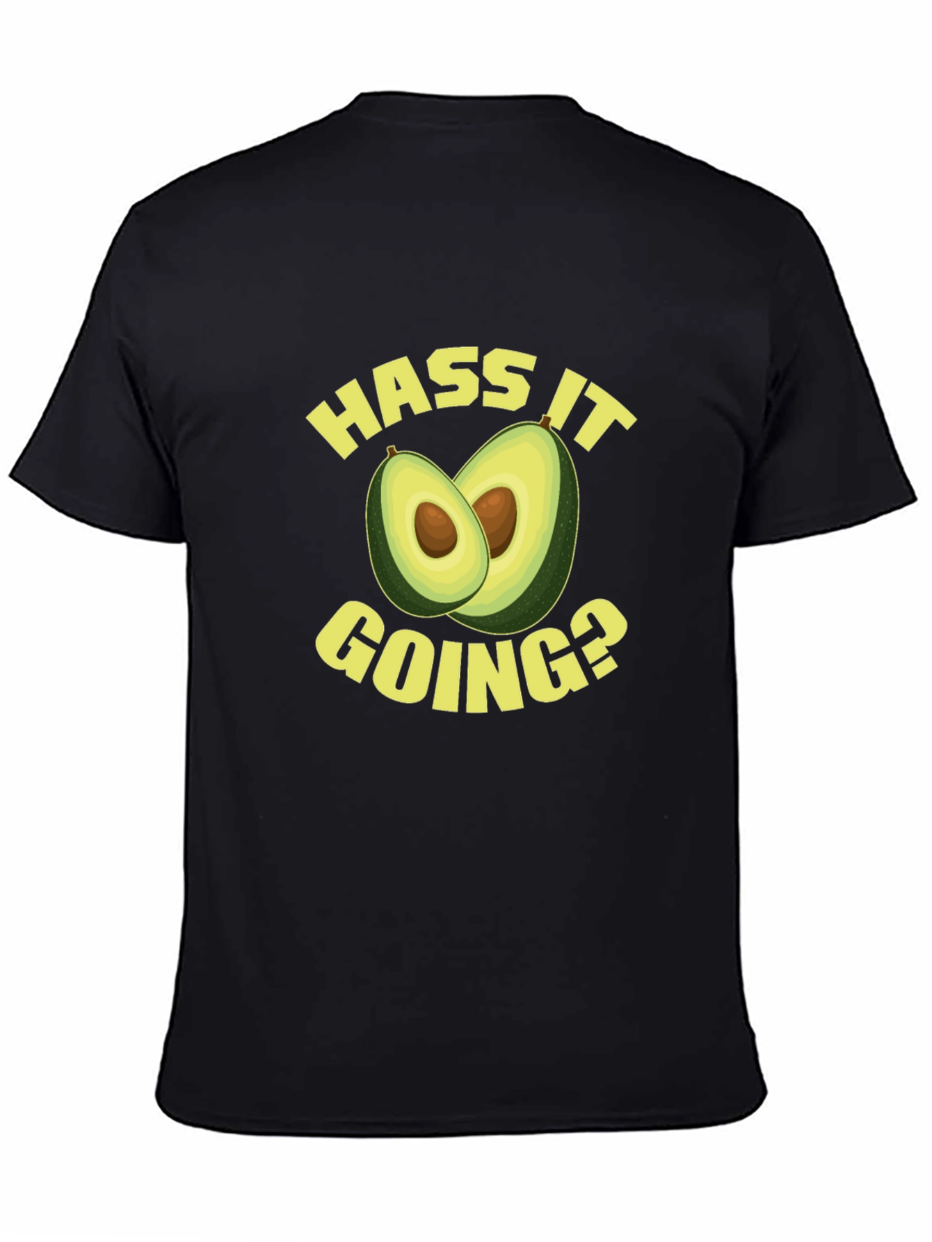 Hass It Going? Avocado Graphic Tee - Black