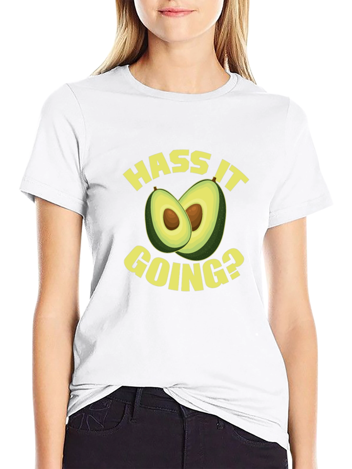 Hass It Going? Avocado Graphic Tee - Black