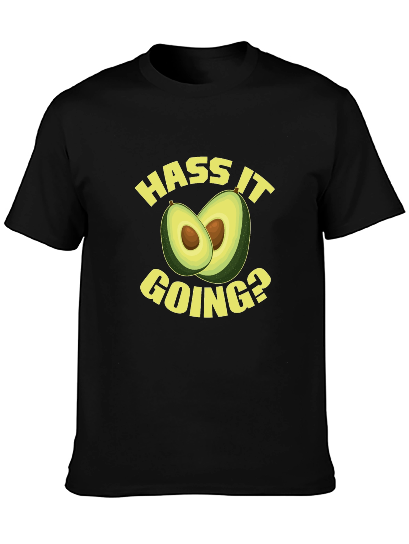 Hass It Going? Avocado Graphic Tee - Black