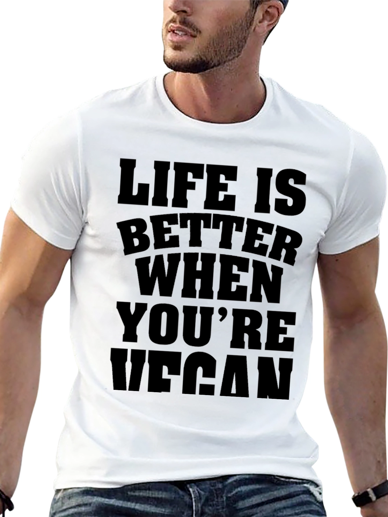 Life Is Better When Youre Vegan Black T-Shirt