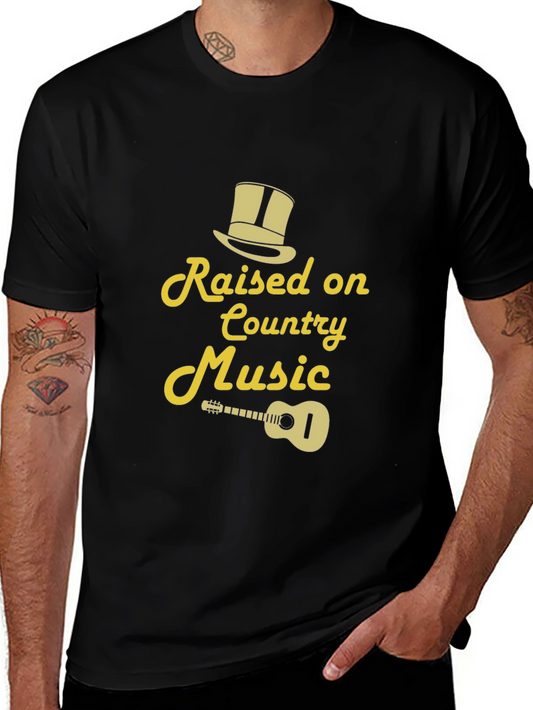 Country Music T-Shirt - Raised on Country Music Design