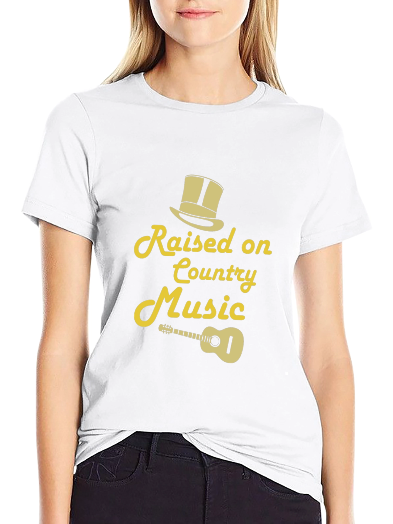 Country Music T-Shirt - Raised on Country Music Design