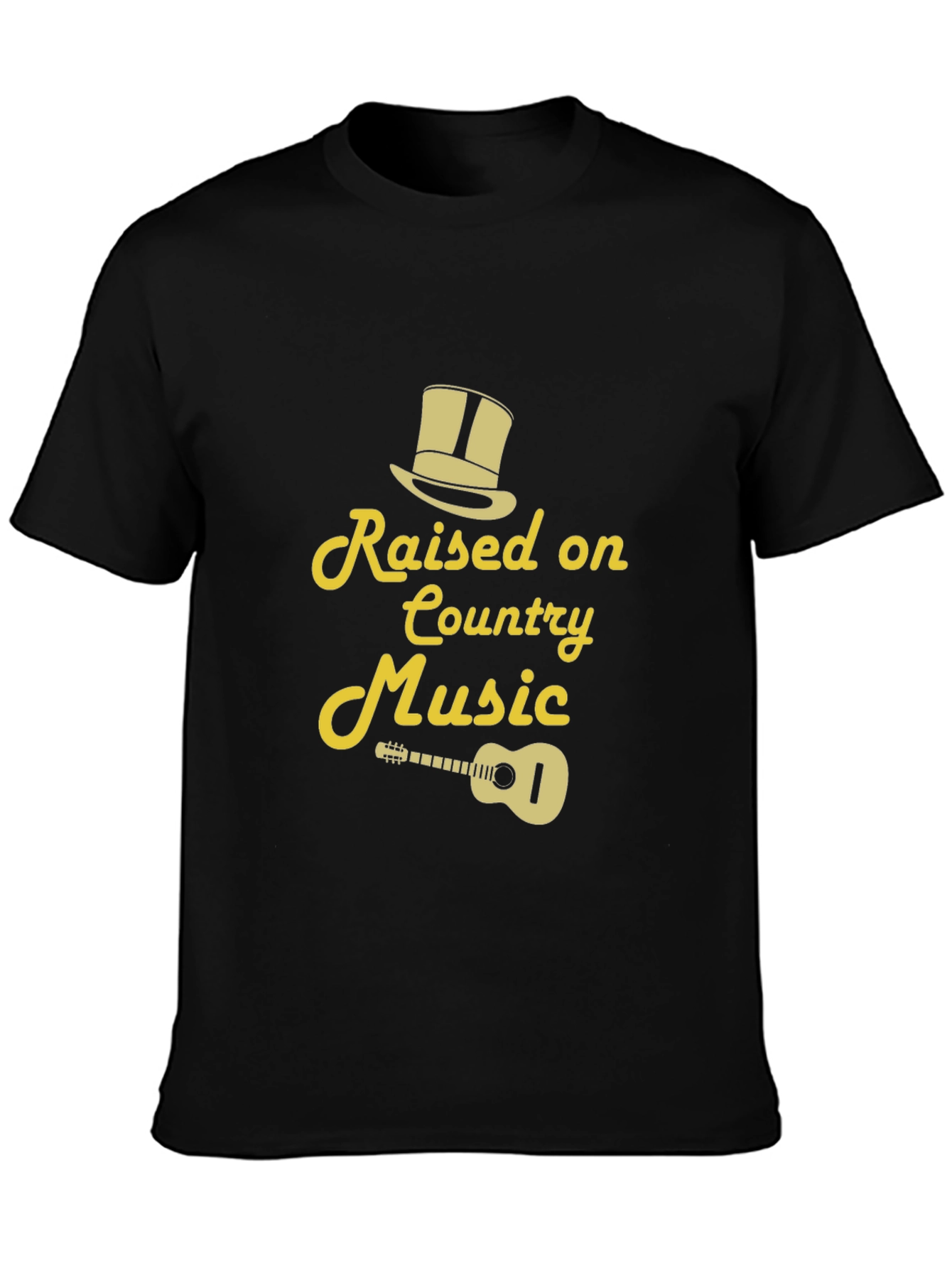 Country Music T-Shirt - Raised on Country Music Design