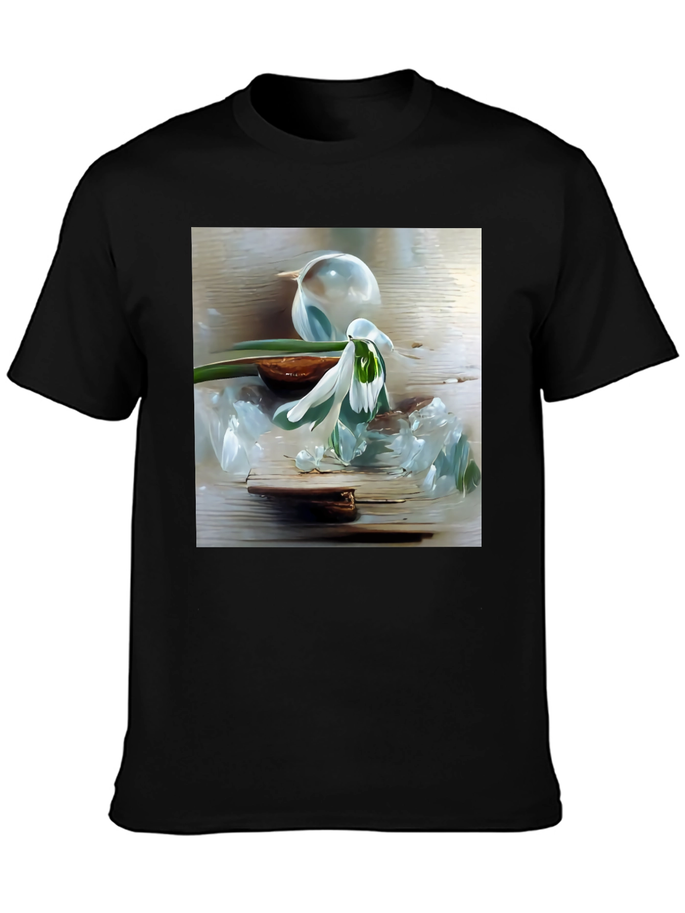 Floral Art Graphic Tee - Stylish Casual Wear